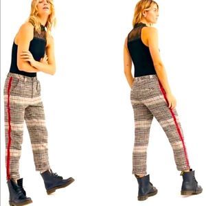 Free People Women's Good Vibes Plaid Pants Size 4